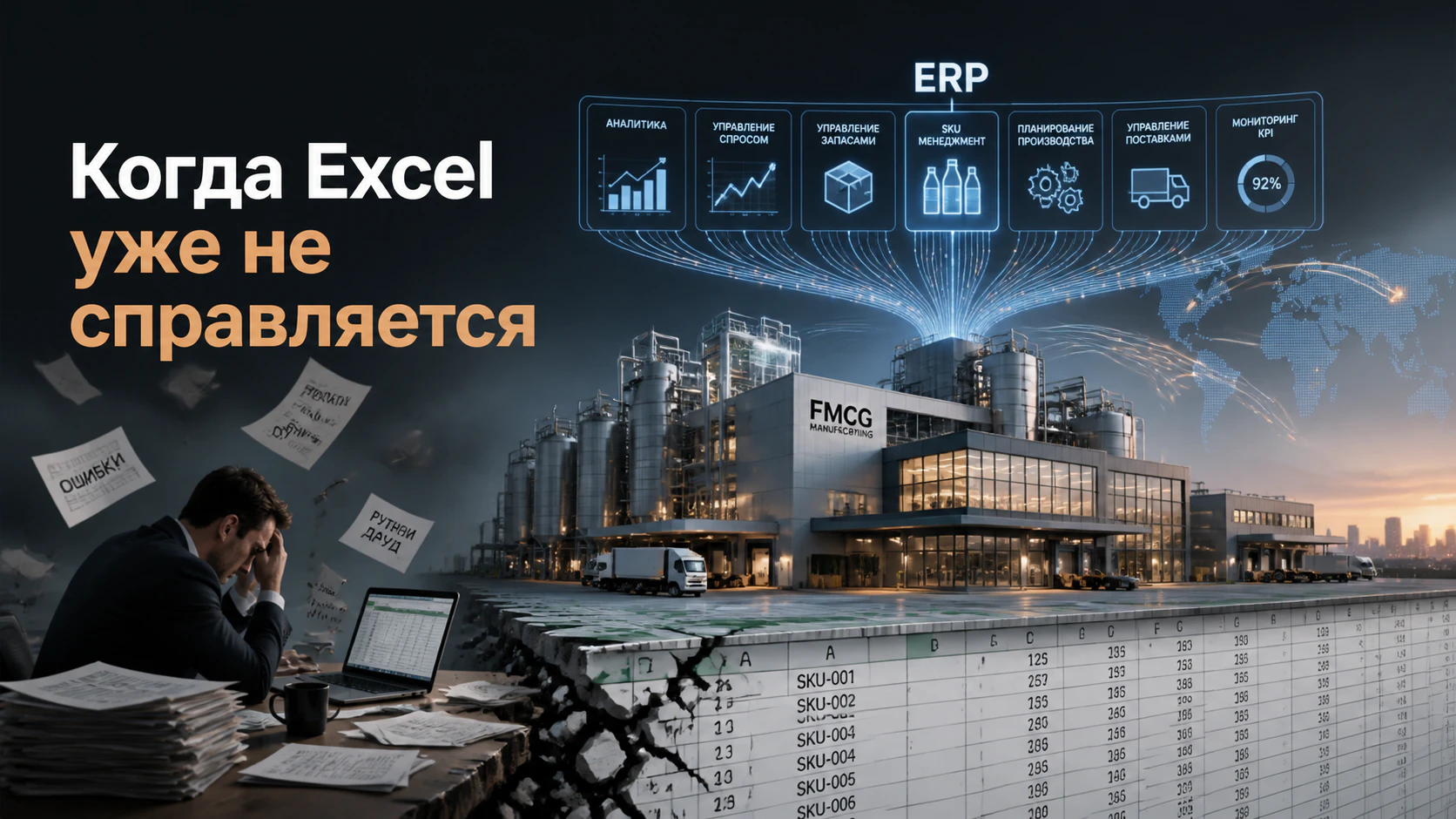 Процессы перед внедрением ERP