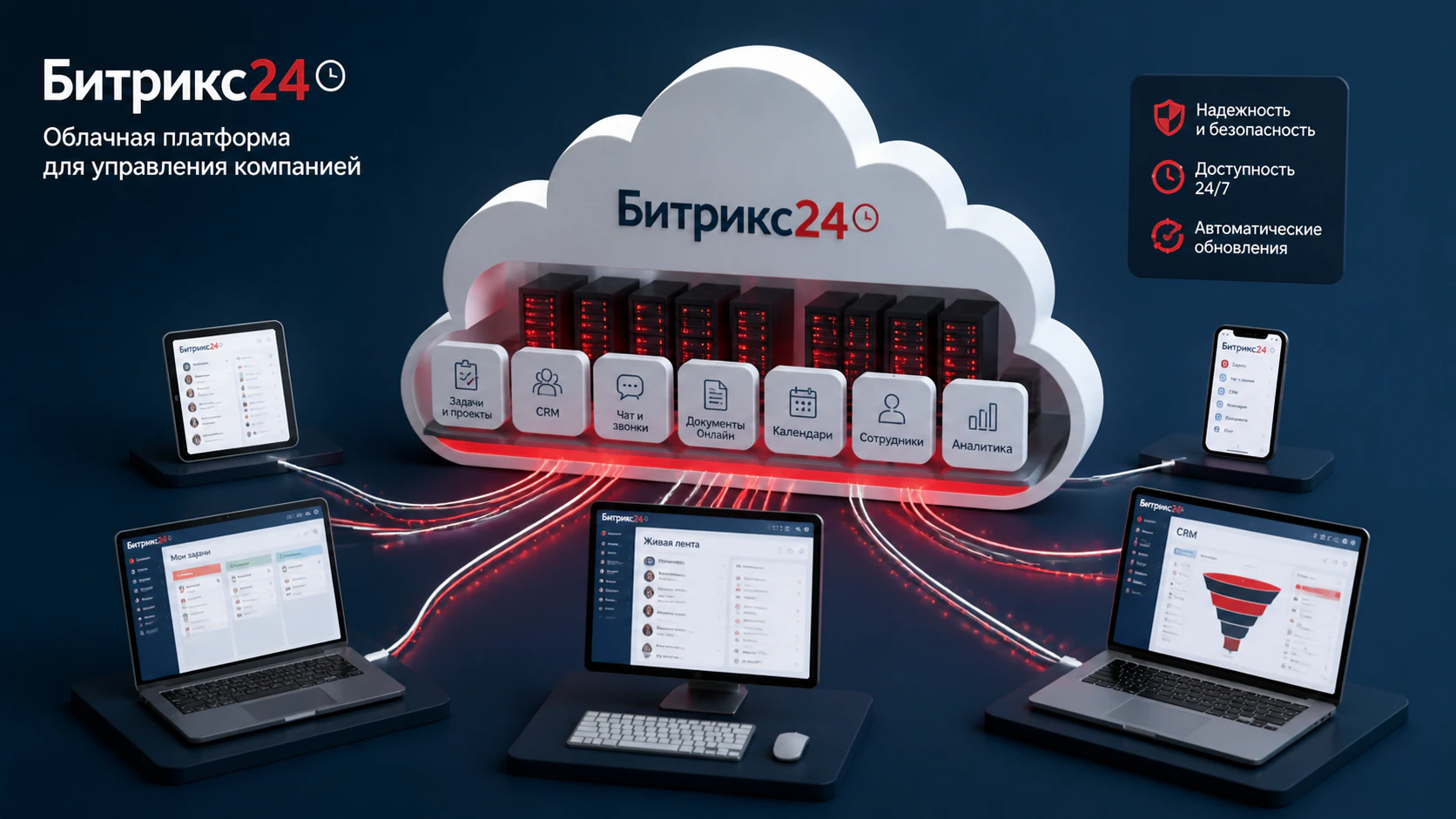 Интеграционная архитектура Битрикс24, 1С и ERP