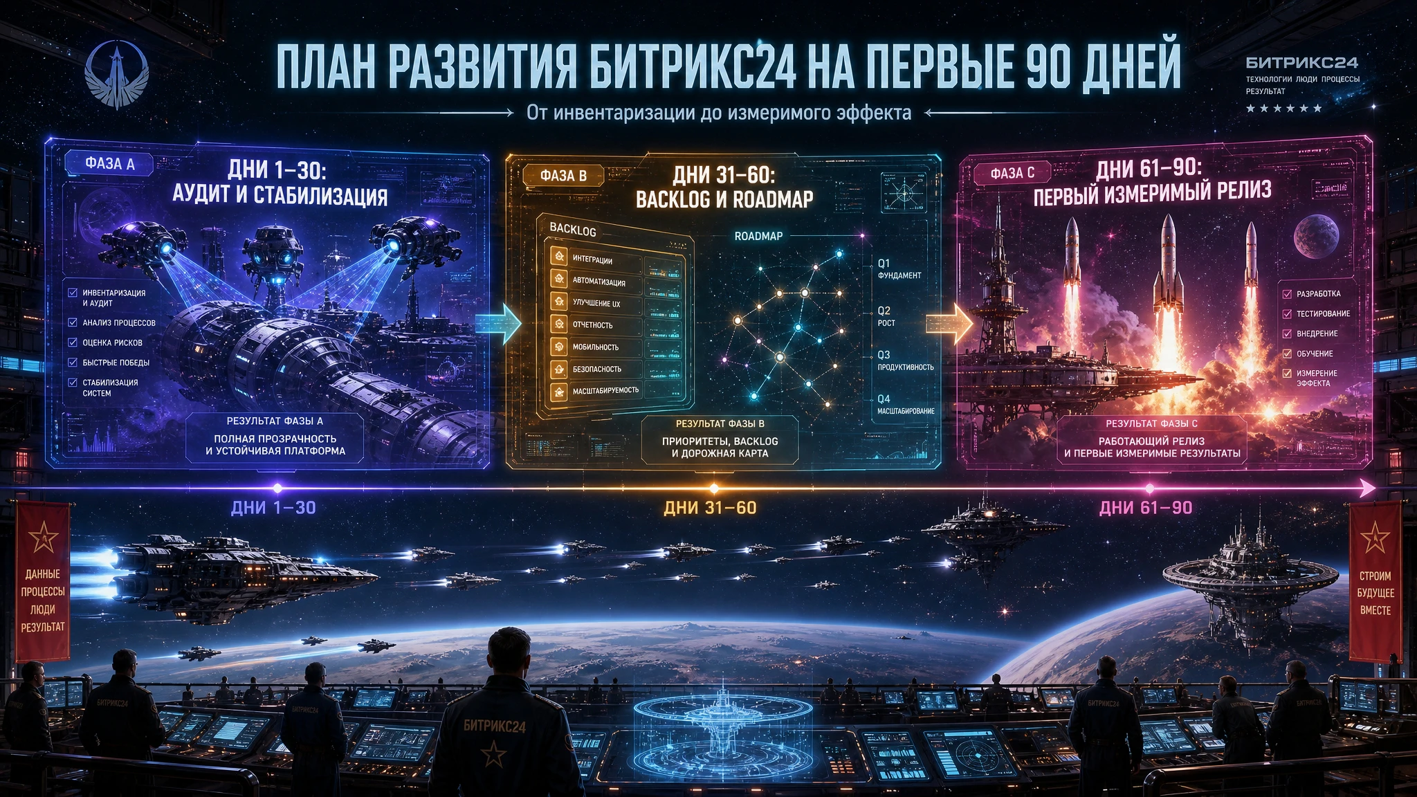 План развития Битрикс24 на первые 90 дней