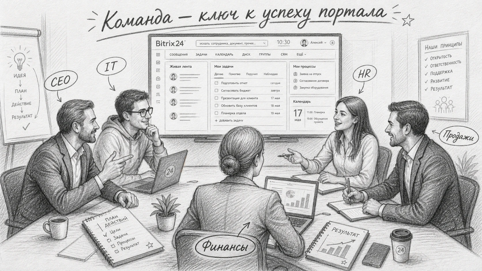Цикл управления развитием Битрикс24