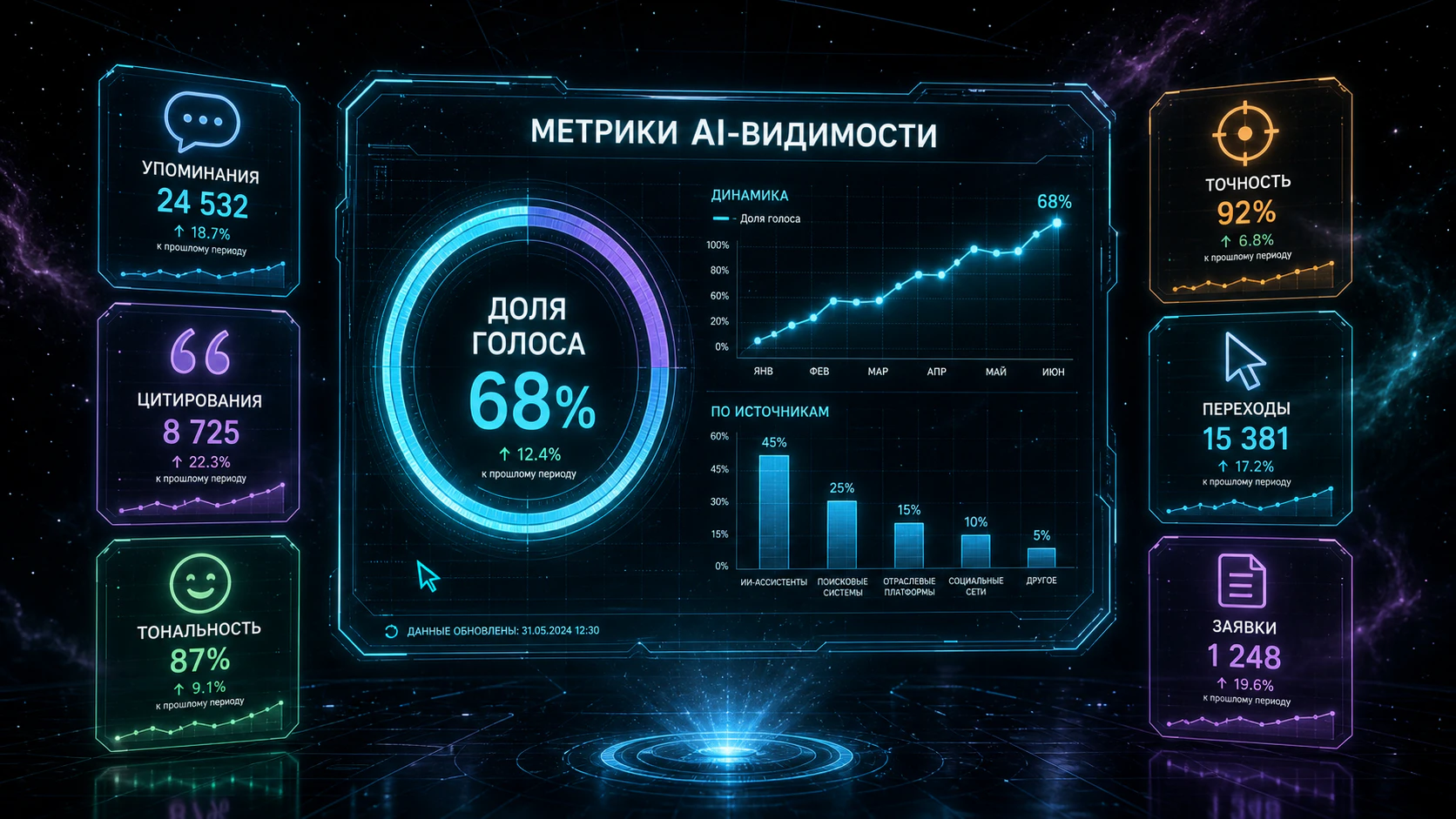 Мониторинг AI-видимости бренда в нейросетях и генеративной выдаче