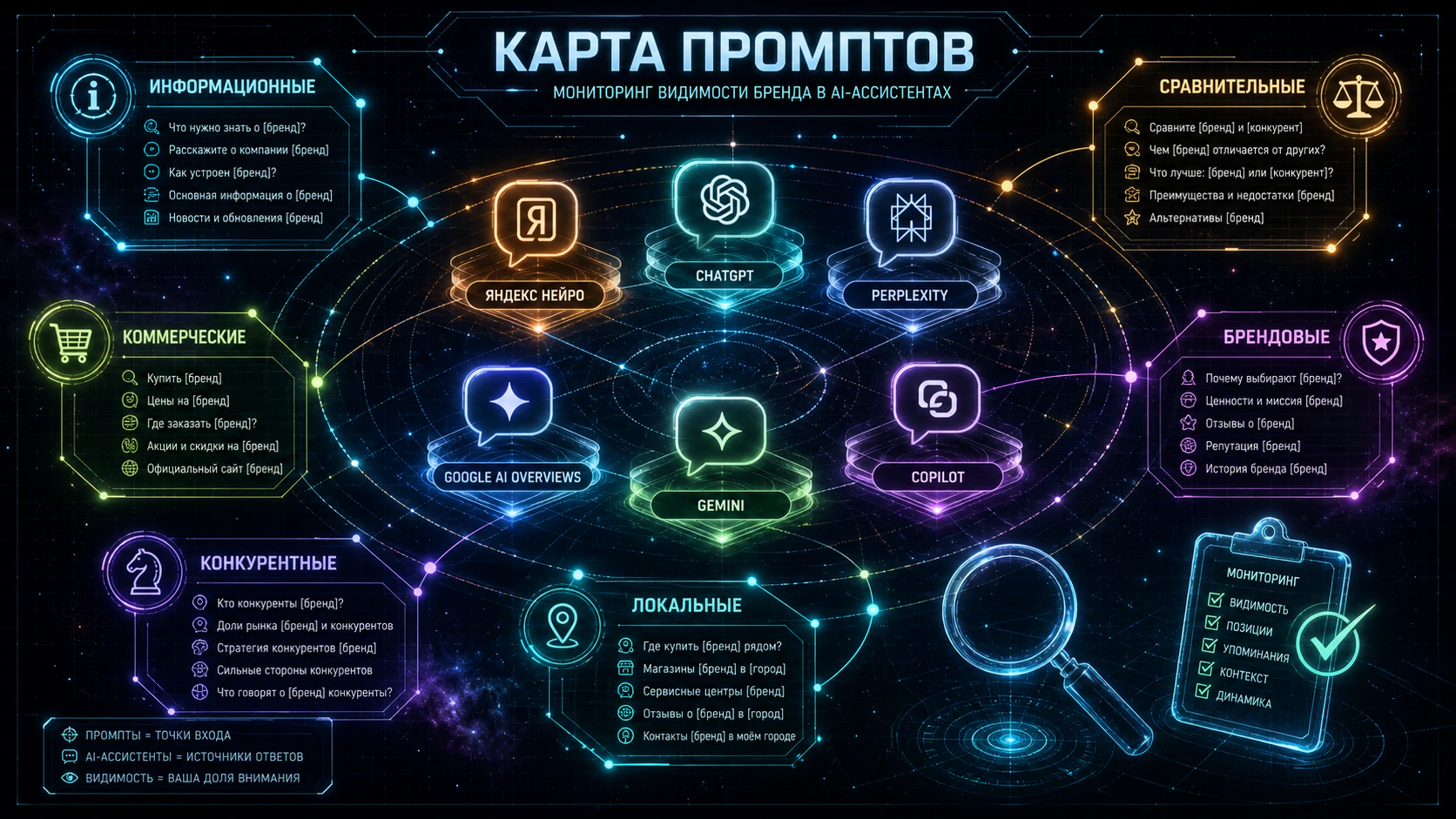 Мониторинг AI-видимости бренда в нейросетях и генеративной выдаче