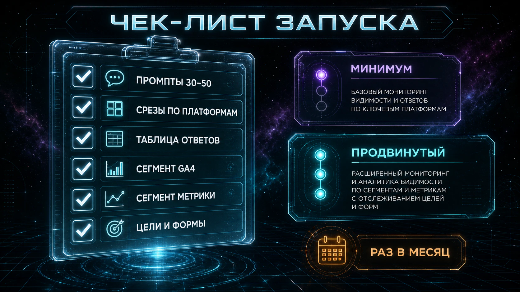 Мониторинг AI-видимости и анализ результатов
